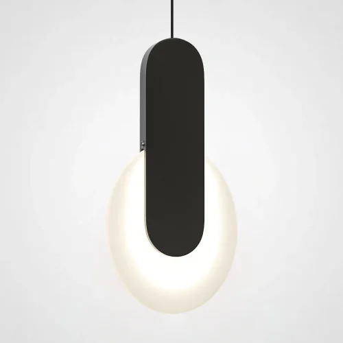 Светильник подвесной MARENA A Черный 189518-26 ImperiumLoft белый 1 лампа, основание чёрное в стиле лофт современный 