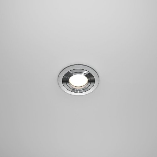 Светильник точечный Atom DL023-2-01S Maytoni серебряный 1 лампа, основание серебряное в стиле модерн  фото 4