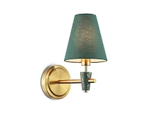 Бра LH75055 Ambrella light зелёный на 1 лампу, основание латунь в стиле классический 