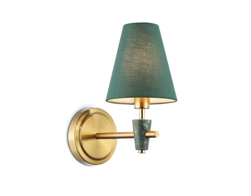 Бра LH75055 Ambrella light зелёный на 1 лампу, основание латунь в стиле классический 