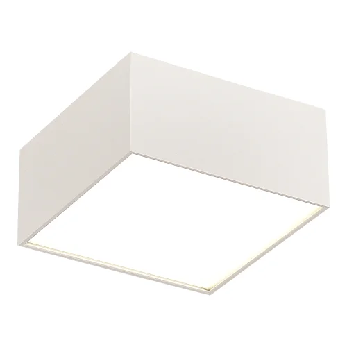 Светильник накладной LED ST608.542.27 ST-Luce белый на 1 лампу, основание белое в стиле хай-тек квадратный