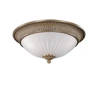Люстра потолочная  PL 9270/4 Reccagni Angelo белая на 4 лампы, основание античное бронза в стиле классический 