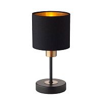 Настольная лампа 1109/1 Escada чёрная 1 лампа, основание чёрное металл в стиле современный 