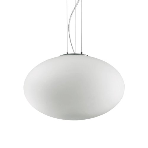 Светильник подвесной CANDY SP1 D40 Ideal Lux белый 1 лампа, основание никель в стиле современный  фото 2