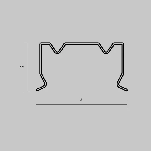 Комплект креплений (для профиля 20×20) 4 шт., ALM-2020B-MT 642078 Maytoni цвет LED K, световой поток Lm фото 3
