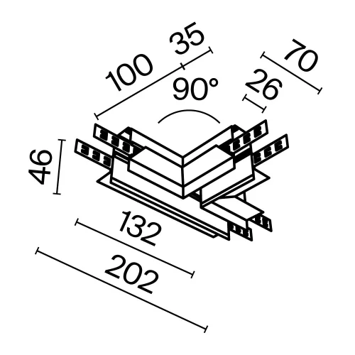 Коннектор Т-образный встраиваемый под ГКЛ 12,5мм, белый Magnetic track system Exility TRA034CT-42.12W Maytoni белый в стиле современный для светильников серии Magnetic track system Exility встраиваемый гкл 12мм exility тонкая магнитная фото 8