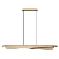 Светильник подвесной LED DIMM Linea 7017/24LB Odeon Light латунь на 1 лампу, основание латунь в стиле хай-тек минимализм линейный