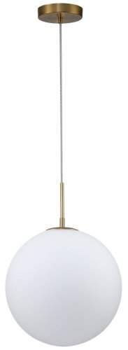 Светильник подвесной Antell 2168/05/01PL Stilfort белый 1 лампа, основание бронзовое в стиле современный шар