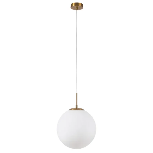 Светильник подвесной Volare A1562SP-1PB Arte Lamp белый на 1 лампу, основание медь в стиле современный 