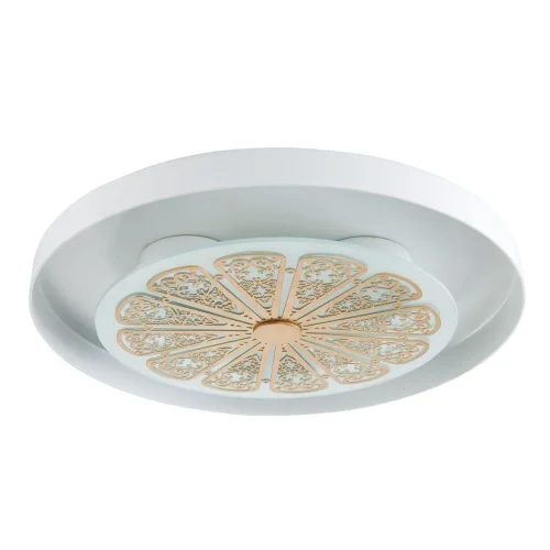 Светильник потолочный LED Incarnatio 2602-3C Favourite белый 3 лампы, основание золотое белое в стиле прованс 