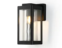 Настенный светильник ST2406 Ambrella light уличный IP54 чёрный 1 лампа, плафон прозрачный в стиле модерн хай-тек E27