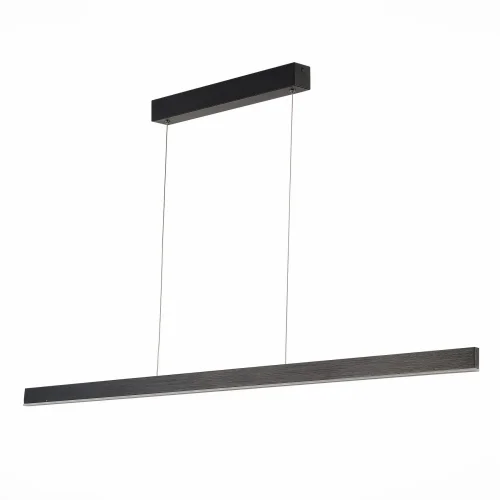 Светильник подвесной LED Percetti SL567.473.01 ST-Luce чёрный на 1 лампу, основание чёрное в стиле хай-тек минимализм линейный фото 2