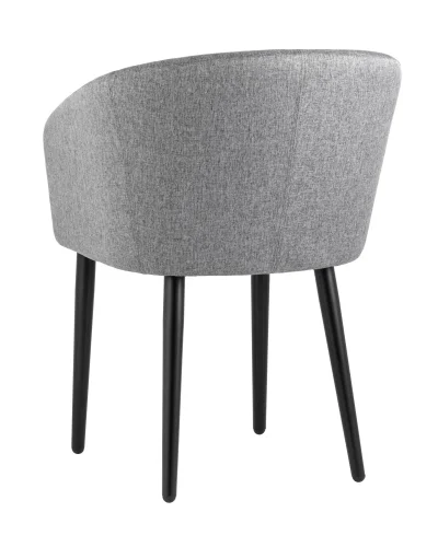 Кресло Ральф рогожка тёмно-серый УТ000032924 Stool Group, серый/рогожка, ножки/металл/чёрный, размеры - ****580*600 фото 6