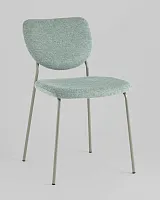 Стул обеденный Gigi, зеленый, зеленые ножки УТ000039035 Stool Group, /шенилл, ножки/металл/, размеры - *****