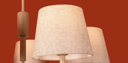 Люстра на штанге Butler FR2057PL-05BG Freya бежевая на 5 ламп, основание бежевое в стиле кантри американский классический фото 9