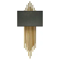 Бра Elegio 10107 Black LOFT IT чёрный 2 лампы, основание золотое в стиле современный арт-деко 