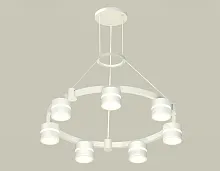 Светильник подвесной XR92031602 Ambrella light белый 7 ламп, основание белое в стиле хай-тек современный 