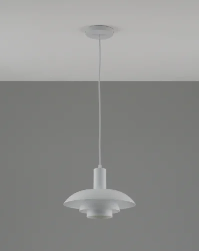 Светильник подвесной Pescara V10461-1P Moderli белый 1 лампа, основание белое в стиле современный  фото 2