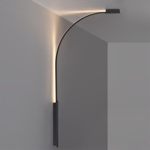 Элемент для инсталляции LED Fino Xs 7155/100A Odeon Light чёрный на 1 лампу, основание чёрное в стиле хай-тек фото 2