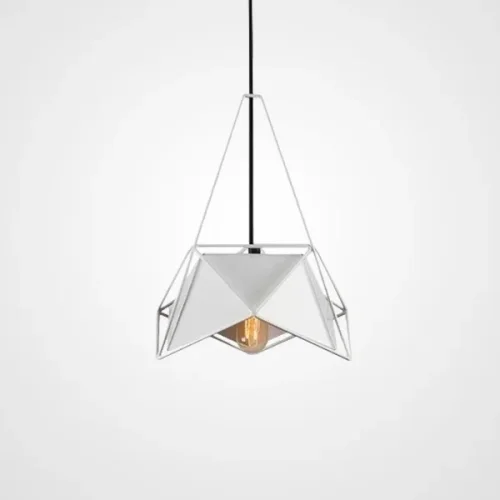 Светильник подвесной RODS C 214093-26 ImperiumLoft белый на 1 лампу, основание белое в стиле современный 