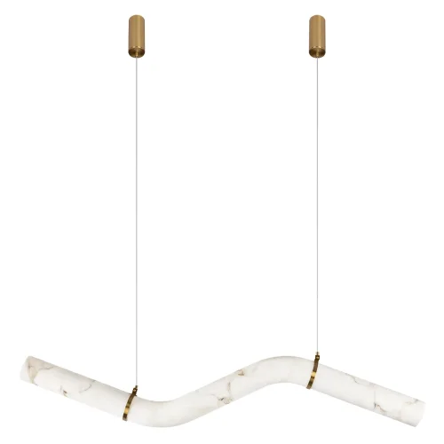 Светильник подвесной ЛЕД Либерти / Liberty acrylic 10551B LOFT IT бежевый на 1 лампу, основание бронзовое в стиле современный 