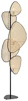 Торшер Palma WE520.03.715 Wertmark  бежевый 3 лампы, основание чёрное в стиле кантри современный
