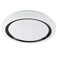 Светильник потолочный LED Capasso 900335 Eglo белый 1 лампа, основание белое в стиле современный тарелка