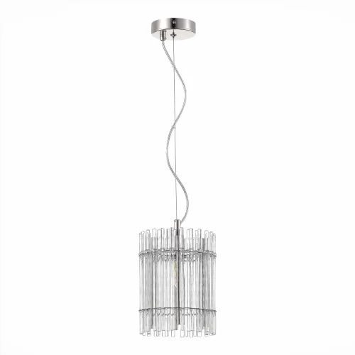 Светильник подвесной Epica SL1656.103.01 ST-Luce прозрачный 1 лампа, основание никель в стиле классический  фото 2