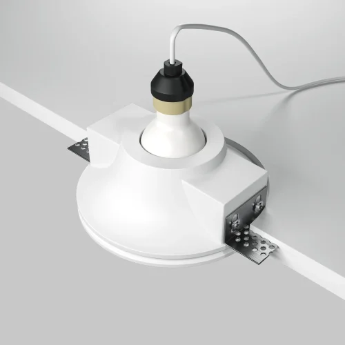 Светильник точечный Gyps Modern DL002-1-01-W-1 Maytoni белый 1 , основание белое в стиле современный хай-тек для затирки фото 6
