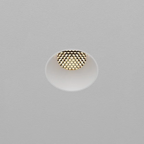 Светильник точечный LED Dip DL124-10W-3K-TRS-W Maytoni белый на 1 лампу, основание белое в стиле современный хай-тек круглый для затирки фото 11