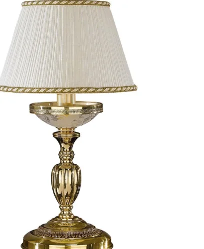 Настольная лампа P 6502 P Reccagni Angelo белая 1 лампа, основание золотое латунь металл в стиле классический  фото 2
