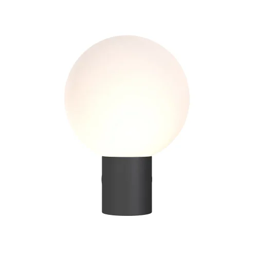 Настенный светильник Bold O598WL-01B Maytoni уличный IP54 чёрный 1 лампа, плафон белый в стиле хай-тек современный E27 фото 2