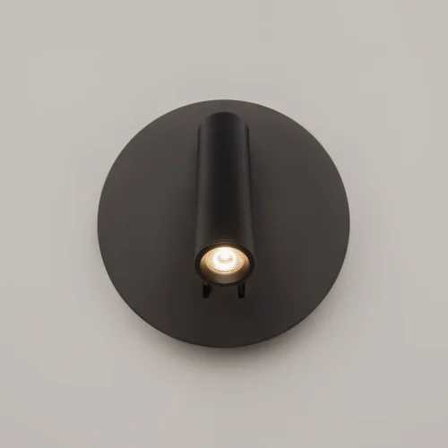 Бра с выключателем LED ios 176 C176-WL-01-6W-B Maytoni чёрный на 1 лампу, основание чёрное в стиле современный фото 9 Бра с выключателем LED ios 176 C176-WL-01-6W-B Maytoni чёрный на 1 лампу, основание чёрное в стиле современный фото 9