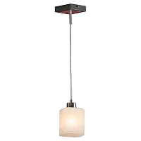 Светильник подвесной Costanzo GRLSL-9006-01 Lussole белый 1 лампа, основание хром в стиле современный 