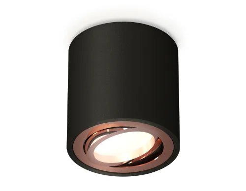 Светильник накладной Techno spot XS7532005 Ambrella light чёрный 1 лампа, основание чёрное в стиле хай-тек современный круглый