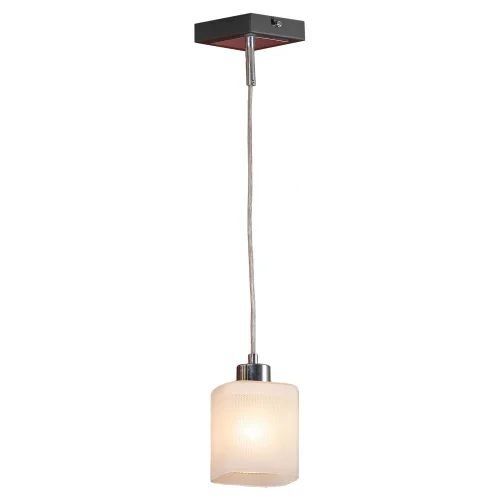 Светильник подвесной Costanzo GRLSL-9006-01 Lussole белый 1 лампа, основание хром в стиле современный 