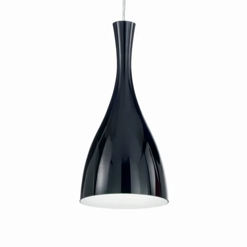 Светильник подвесной OLIMPIA SP1 NERO Ideal Lux чёрный на 1 лампу, основание хром в стиле современный 