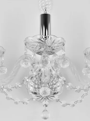 Бра 108B/3/165 Ni Bohemia Ivele Crystal без плафона на 3 лампы, основание прозрачное никель в стиле классический balls фото 4