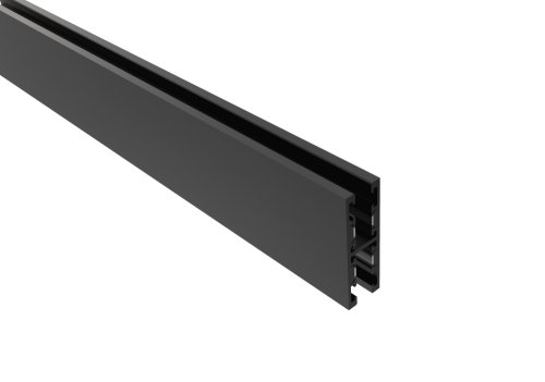 Шинопровод магнитный двусторонний CLT 0.126 01 L2000 BL Crystal Lux чёрный в стиле современный для светильников серии Укс5 (Ux5) шинопровод ux5 узкий магнитный двусторонний
