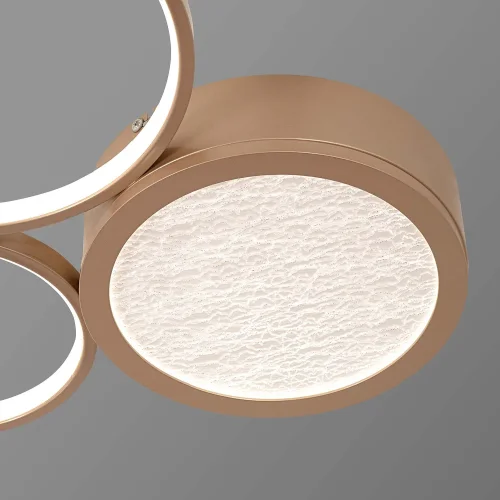 Светильник потолочный LED Campus 4681-3C F-promo белый на 1 лампу, основание золотое в стиле современный фото 5