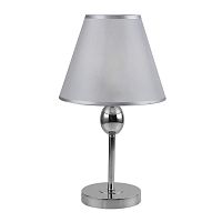 Настольная лампа Elegy 2106/1 Escada серая 1 лампа, основание никель металл в стиле современный 