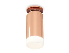 Светильник накладной Techno spot XS6326082 Ambrella light розовый золотой 1 лампа, основание розовое золотое в стиле модерн круглый
