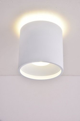 Светильник накладной LED Torino OML-100309-16 Omnilux белый 1 лампа, основание белое в стиле хай-тек круглый