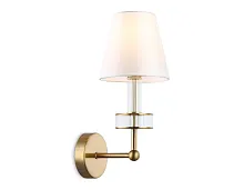 Бра LH71025 Ambrella light белый на 1 лампу, основание латунь в стиле классический 