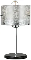 Настольная лампа Posher 2177/09/03T Stilfort хром серебряная 3 лампы, основание чёрное металл в стиле современный 