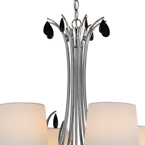 Люстра подвесная ANDREA 6312 Mantra белая на 8 ламп, основание хром в стиле модерн  фото 5