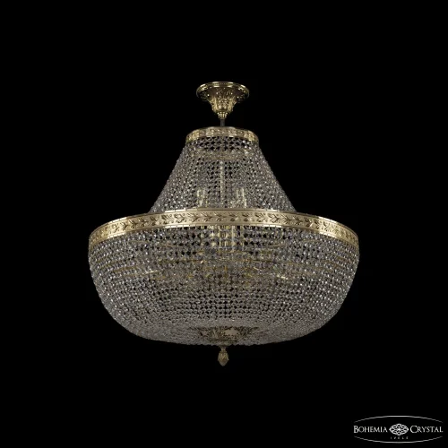 Люстра подвесная 19051/H1/70IV G C1 Bohemia Ivele Crystal прозрачная на 22 лампы, основание золотое в стиле классический sp