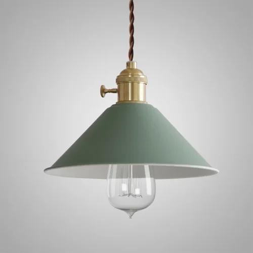 Светильник подвесной BRAID зеленый 178452-26 ImperiumLoft зелёный 1 лампа, основание латунь в стиле современный 