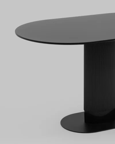 Стол обеденный Mystery 130*80 черный, столешница УТ000039508 Stool Group столешница чёрная из мдф фото 3