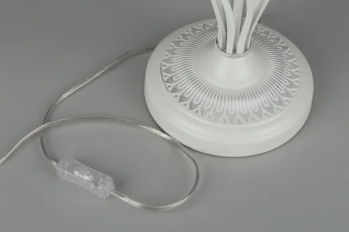 Настольная лампа Cremona OML-60814-01 Omnilux белая 1 лампа, основание белое металл в стиле классический  фото 4